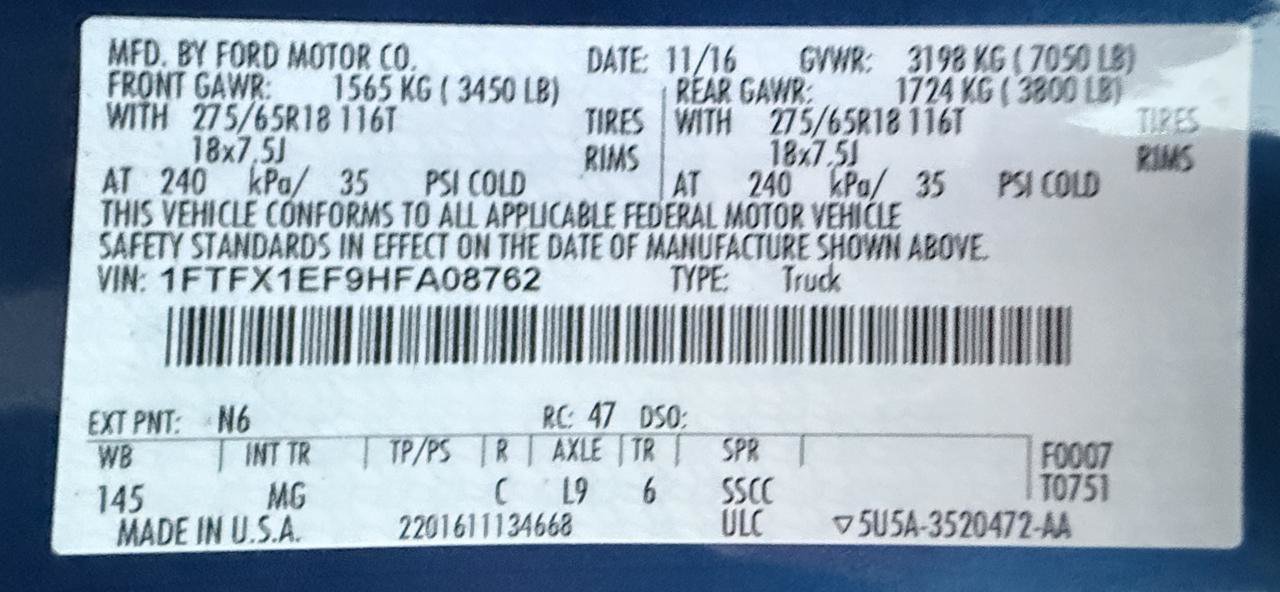 Used 2017 Ford F150 XLT w/ Equipment Group 302A Luxury AWD/4WD image 14