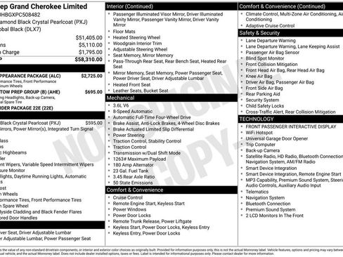 Used 2023 Jeep Grand Cherokee Limited w/ Black Appearance Package AWD/4WD image 42