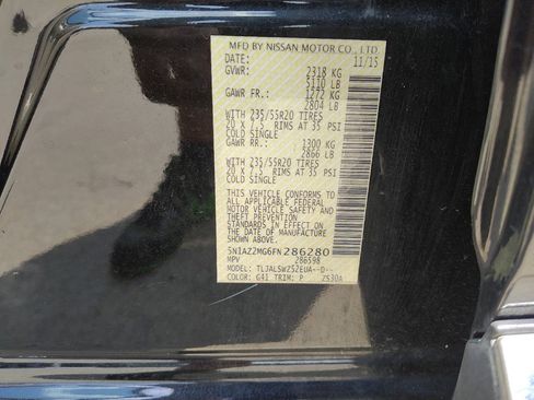 Used 2015 Nissan Murano Platinum w/ Platinum Technology Package FWD image 33