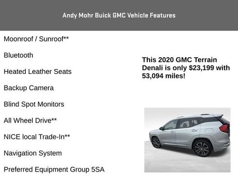 Used 2020 GMC Terrain Denali w/ Denali Premium Package AWD/4WD image 4