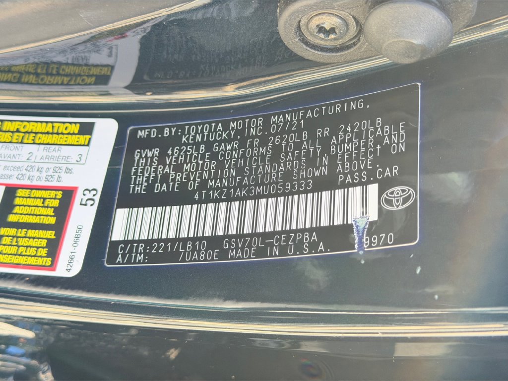 Used 2021 Toyota Camry XSE w/ Navigation Package FWD image 29
