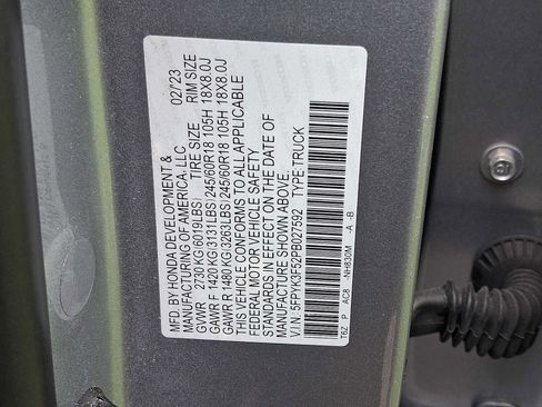 Certified 2023 Honda Ridgeline RTL image 27