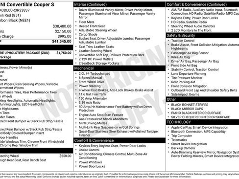 Used 2024 MINI Cooper S w/ Signature Upholstery Package FWD image 9