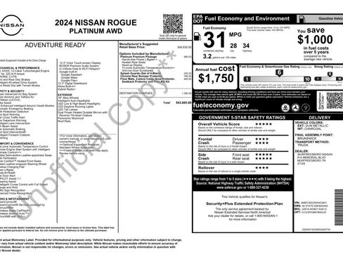 Used 2024 Nissan Rogue Platinum w/ Platinum Premium Package AWD/4WD image 52