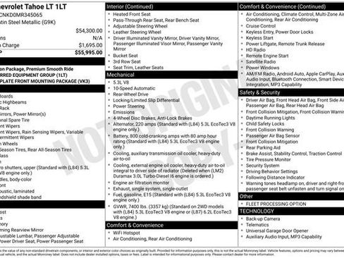 Used 2021 Chevrolet Tahoe LT RWD image 4