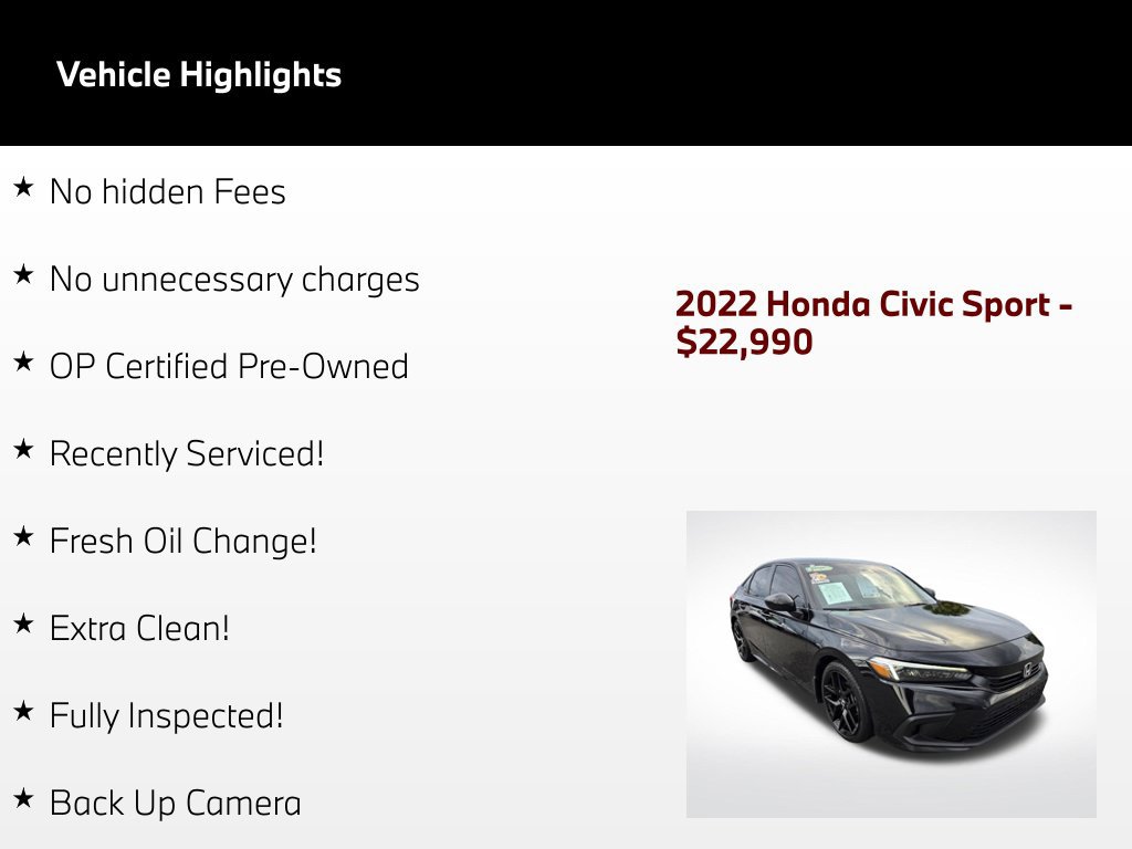 Used 2022 Honda Civic Sport image 53