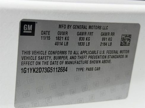 Used 2016 Chevrolet Corvette Stingray Coupe w/ 2LT Preferred Equipment Group image 28