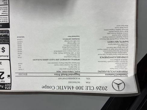 New 2026 Mercedes-Benz CLE 300 4MATIC Coupe image 22