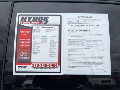 Used 2022 Ford Edge SE AWD/4WD image 47