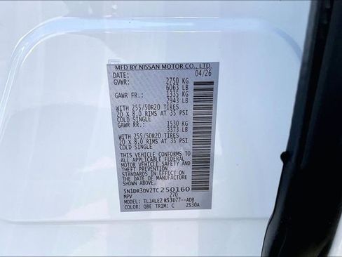 New 2026 Nissan Pathfinder Platinum FWD image 17