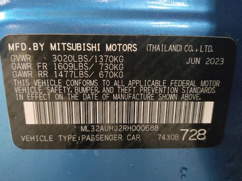 Used 2024 Mitsubishi Mirage ES FWD image 33