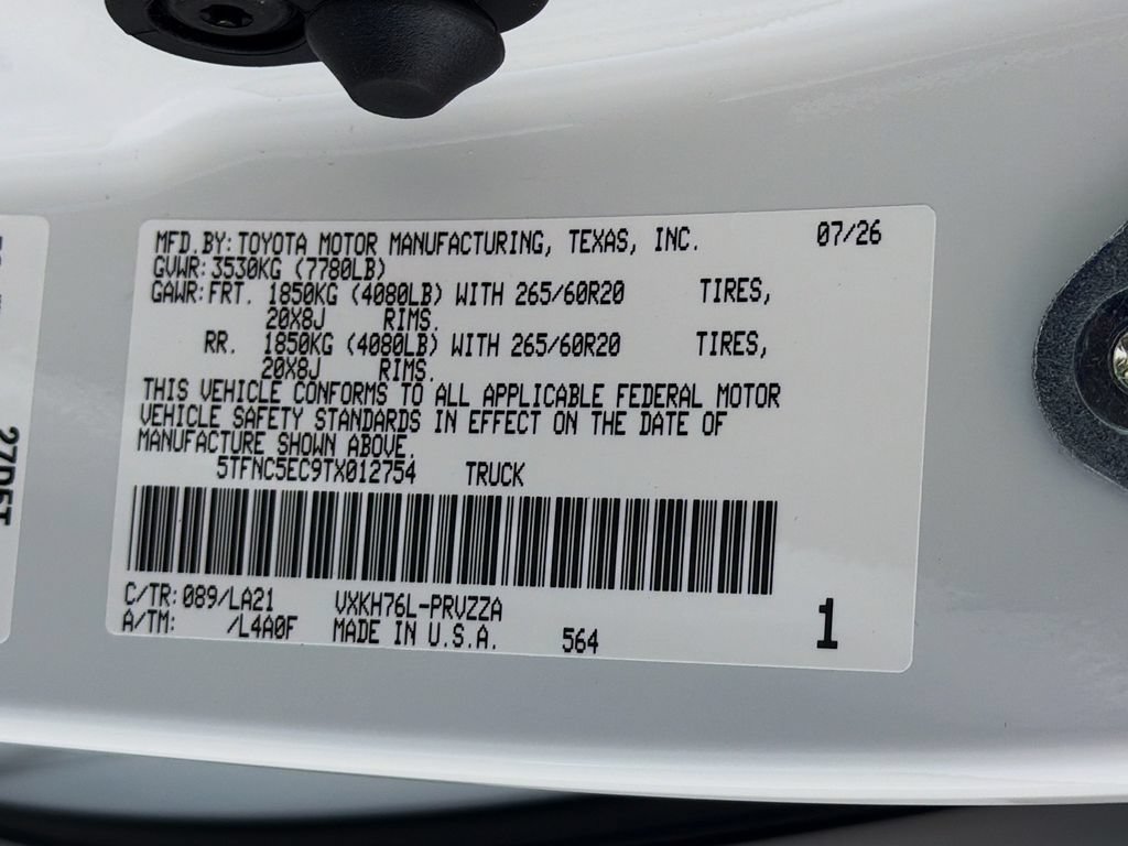 New 2026 Toyota Tundra Platinum AWD/4WD image 28