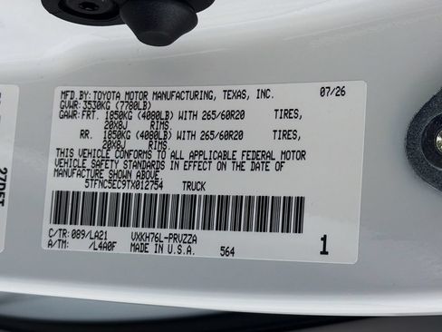 New 2026 Toyota Tundra Platinum AWD/4WD image 28