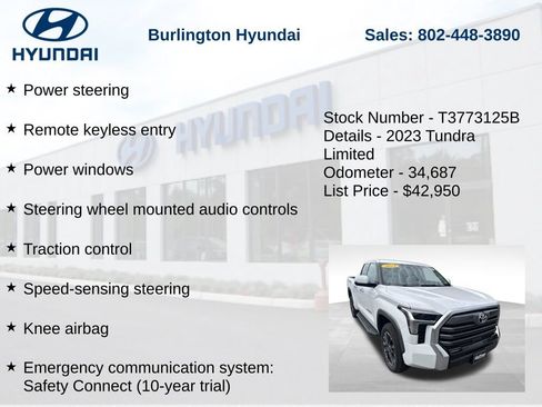Used 2023 Toyota Tundra Limited AWD/4WD image 10