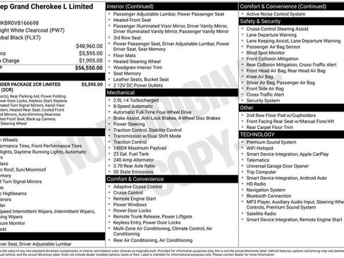 New 2027 Jeep Grand Cherokee L Limited AWD/4WD image 2