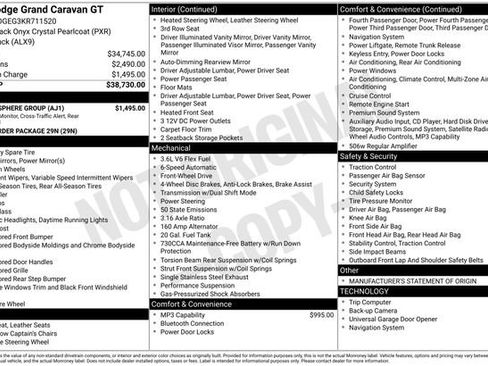 Used 2019 Dodge Grand Caravan GT w/ Safety Sphere Group FWD image 28