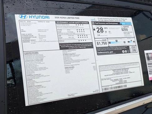 New 2026 Hyundai Kona Limited FWD image 24