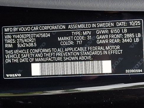 Certified 2026 Volvo XC90 B6 Plus AWD/4WD image 29