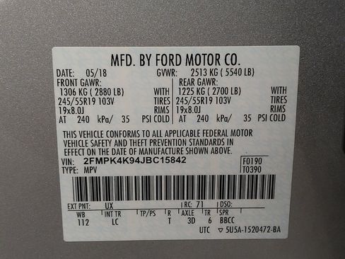 Used 2018 Ford Edge Titanium w/ Technology Package AWD/4WD image 33