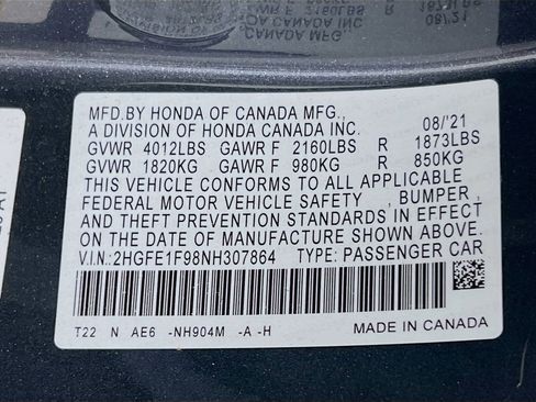 Used 2022 Honda Civic Touring image 32