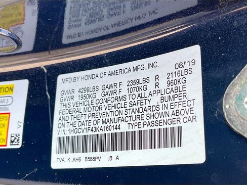 Used 2019 Honda Accord EX image 29