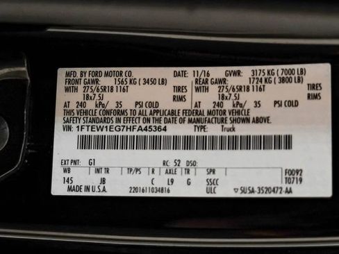 Used 2017 Ford F150 XLT w/ Equipment Group 302A Luxury AWD/4WD image 57