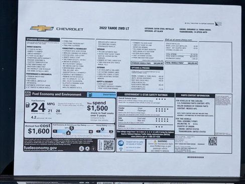 Used 2022 Chevrolet Tahoe LT RWD image 28