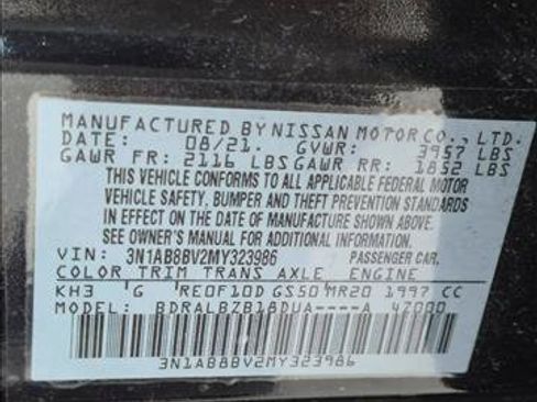 Used 2021 Nissan Sentra S FWD image 22