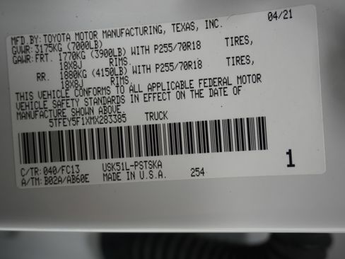 Used 2021 Toyota Tundra SR5 RWD image 31