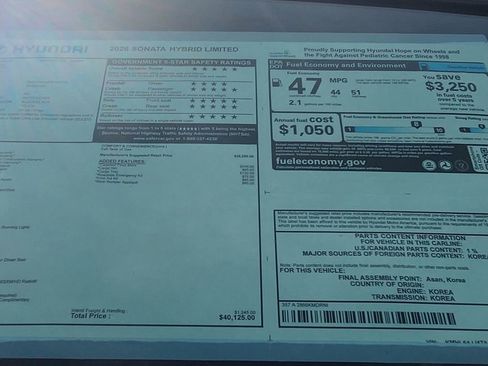 New 2026 Hyundai Sonata Limited image 31