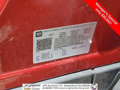 Certified 2024 Chevrolet Equinox LT w/ LPO, Floor Liner Package FWD image 34