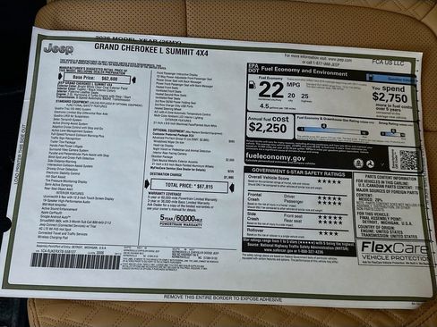 New 2026 Jeep Grand Cherokee L Summit AWD/4WD image 21