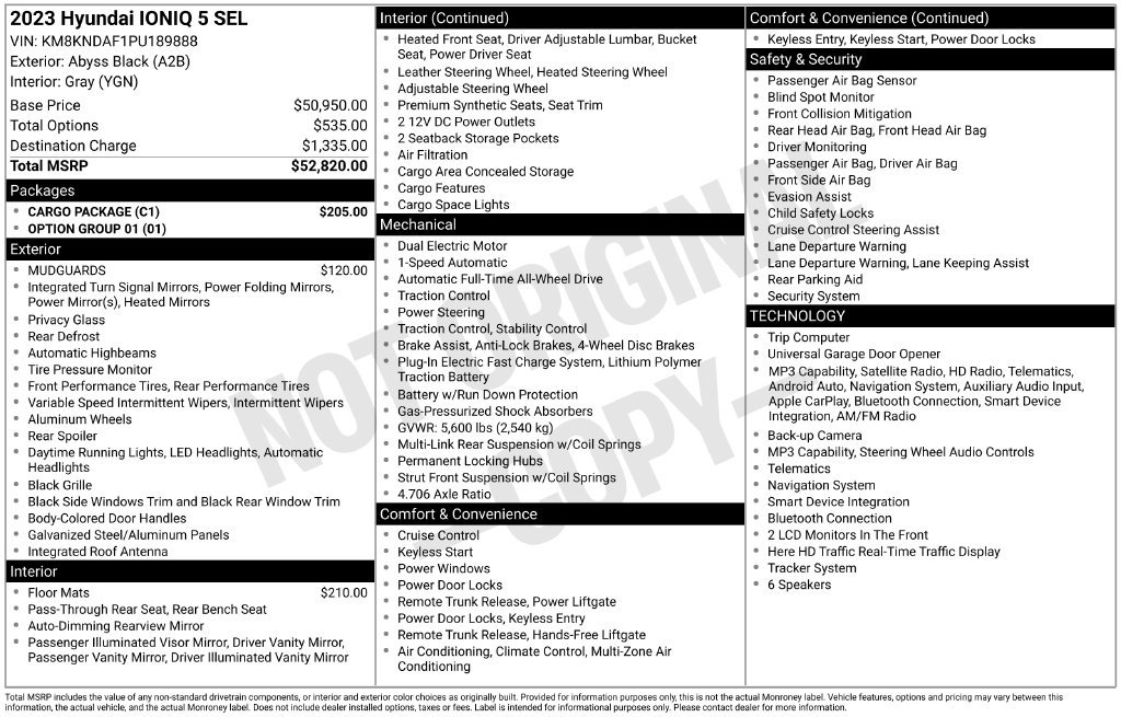 Used 2023 Hyundai Ioniq 5 SEL w/ Cargo Package AWD/4WD image 18