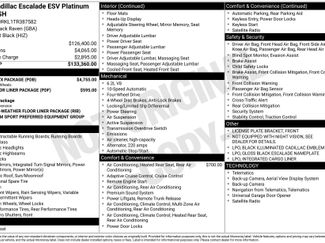 New 2026 Cadillac Escalade ESV Platinum Sport w/ LPO, ONYX Package AWD/4WD video 1