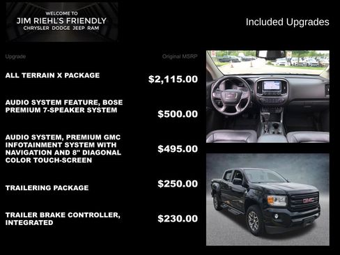 Used 2019 GMC Canyon All Terrain w/ All Terrain X Package AWD/4WD image 11