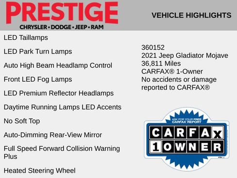 Used 2021 Jeep Gladiator Mojave image 12