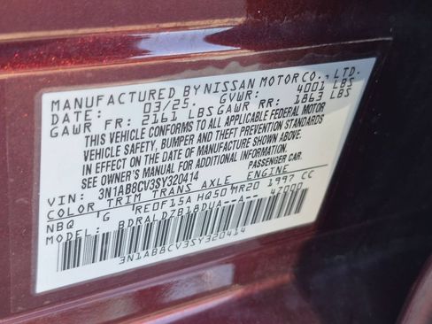 Used 2025 Nissan Sentra SV FWD image 34