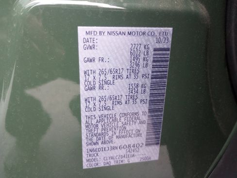 Used 2024 Nissan Frontier SV w/ SV Convenience Package image 35