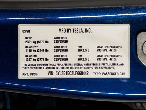 Used 2020 Tesla Model 3 Performance AWD/4WD image 28