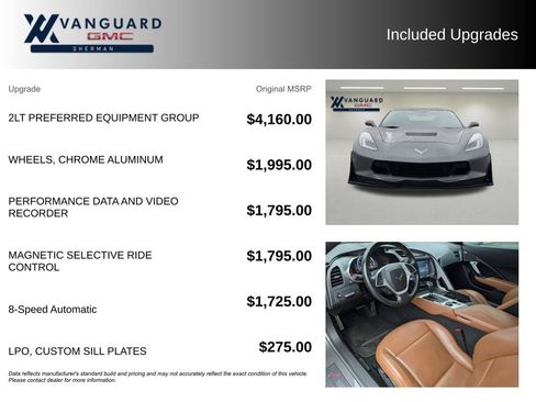 Used 2015 Chevrolet Corvette Stingray Coupe w/ 2LT Preferred Equipment Group RWD image 9