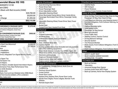 Used 2023 Chevrolet Blazer RS w/ Driver Confidence II Package image 3