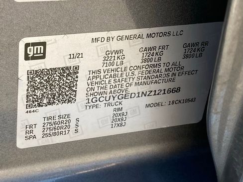 Used 2022 Chevrolet Silverado 1500 LTZ w/ LTZ Premium Package image 32