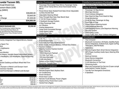 Certified 2023 Hyundai Tucson SEL w/ Convenience Package AWD/4WD image 31