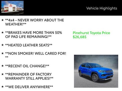 Used 2025 Jeep Compass Limited image 19