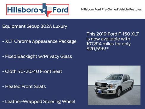 Used 2019 Ford F150 XLT w/ Equipment Group 302A Luxury RWD image 6