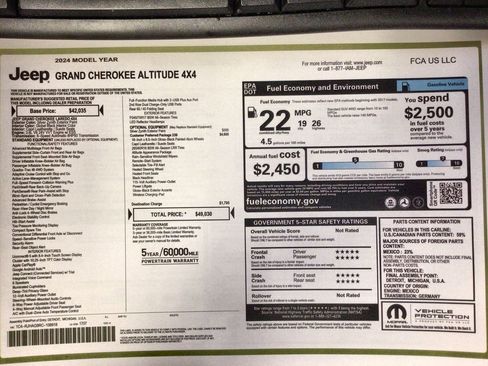 Used 2024 Jeep Grand Cherokee Altitude image 37