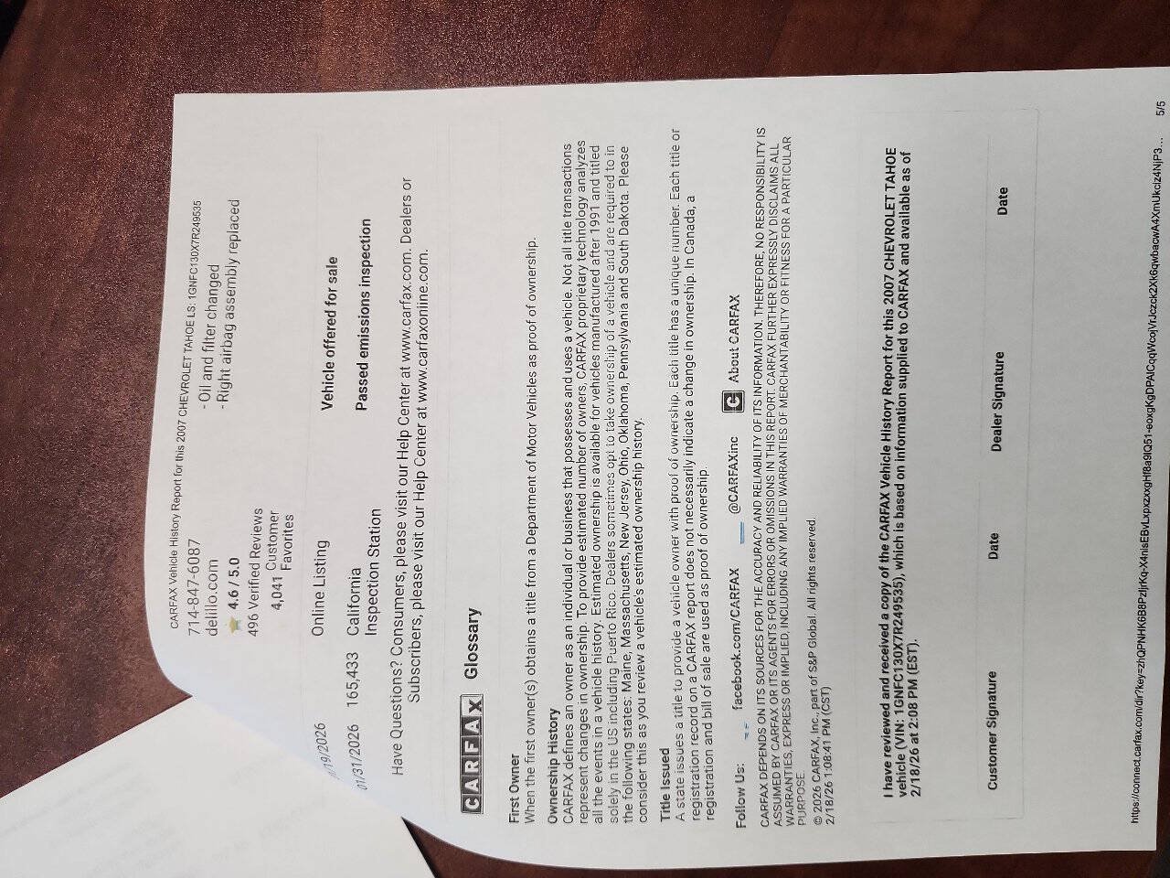Used 2007 Chevrolet Tahoe LT w/ LT Preferred Equipment Group RWD image 7