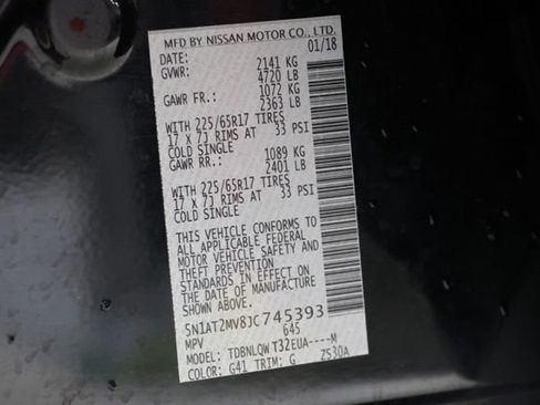 Used 2018 Nissan Rogue SV AWD/4WD image 37