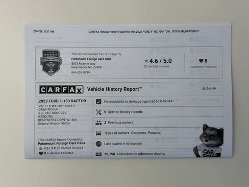 Used 2023 Ford F150 Raptor w/ Equipment Group 802A Raptor R image 53