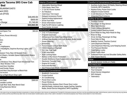 Used 2025 Toyota Tacoma SR5 AWD/4WD image 26